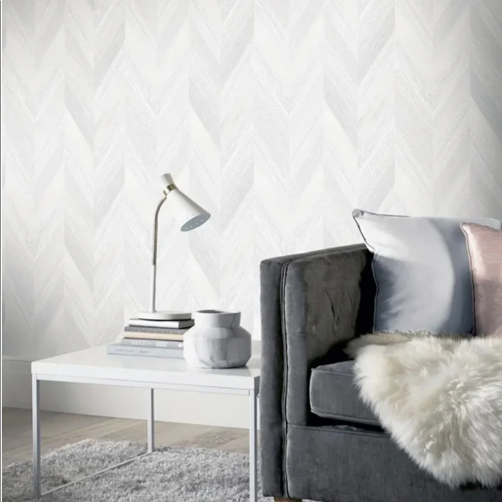 Belah Wood Neutral Peel and Stick Wallpaper 19’x20.8”